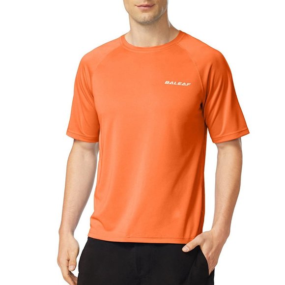 Baleaf Men's Solid Sun Protection Short Sleeve Shirt - Picture 1 of 9
